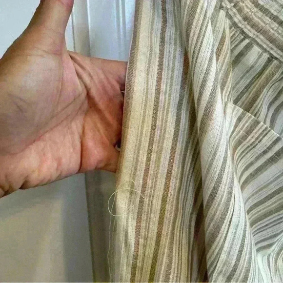 🌈 6/$60 Kate & Sam Paperbag Pants Belt Cream Gold Tan Pockets Wide Leg Size XXL - Picture 4 of 6